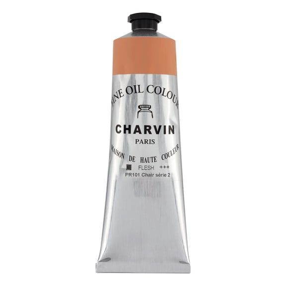 Charvin Professional Artist Quality Oil Paints, Natural Color Themed Hues, Flesh Caucasian Tone 150 ml