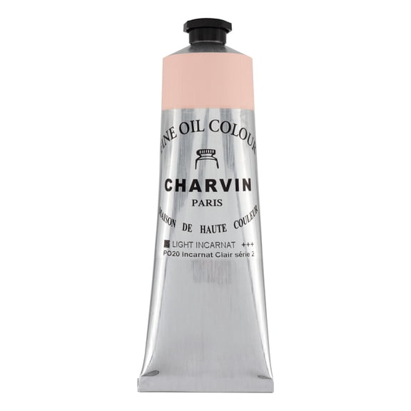 Charvin Professional Artist Quality Oil Paints, Natural Color Themed Hues, Incarnat Light 150 ml