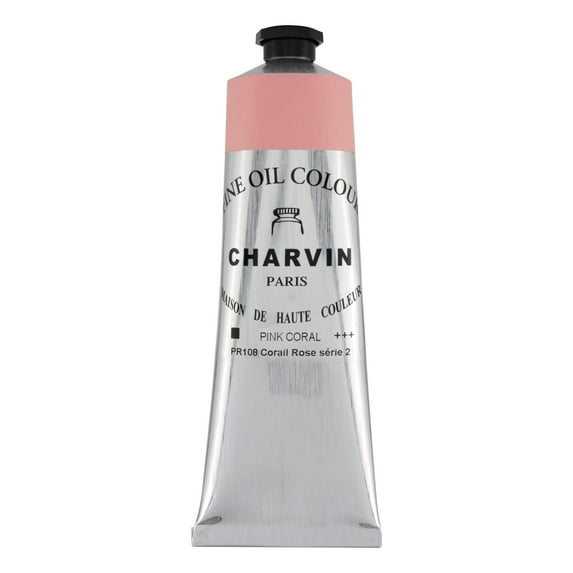Charvin Professional Artist Quality Oil Paints, Natural Color Themed Hues, Pink Coral  150 ml