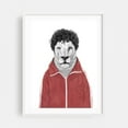 thumbnail image 1 of Chas - Illustration Surrealism Animal Humor Modern Art Pop Art Fashion White Framed Wall Art Print 6 x 8 inches, 1 of 1
