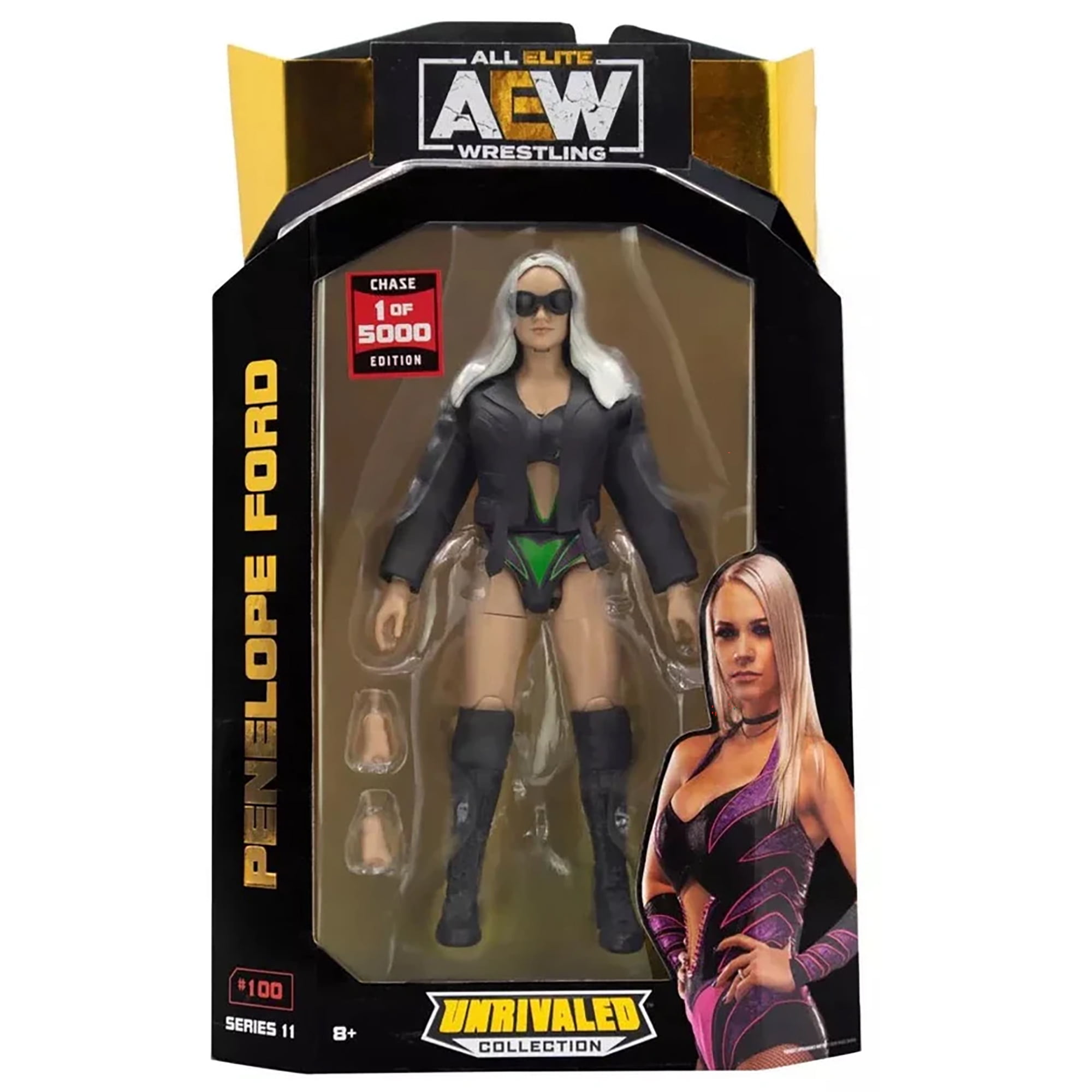Chase 1 of 5000 Penelope Ford AEW Unrivaled 11 Jazwares AEW Toy Wrestling Action Figure