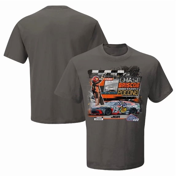 Chase Briscoe 2025 Race Winner Shirt, The American Getaway 400 Gift Fan T-Shirt,Charcoal Color,Size XL