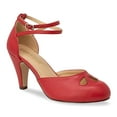 thumbnail image 1 of Chase & Chloe Women's T-Strap Mid-Heel Pumps with Adjustable Double Straps, 1 of 3
