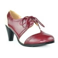 thumbnail image 1 of Chase & Chloe Women's Vintage-Inspired Lace-Up Oxford Pumps with Wingtip Design and Mid-Heel, 1 of 4