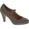 thumbnail image 1 of Chase & Chloe Womens KIMMY-21 Pumps Shoes, Grey Nub, 8, 1 of 4