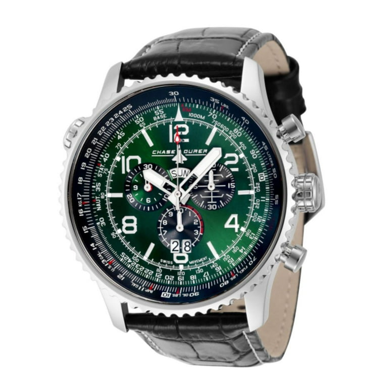 Chase Durer 50mm Flight Commander Swiss Quartz Chrono Strap Watch Walmart