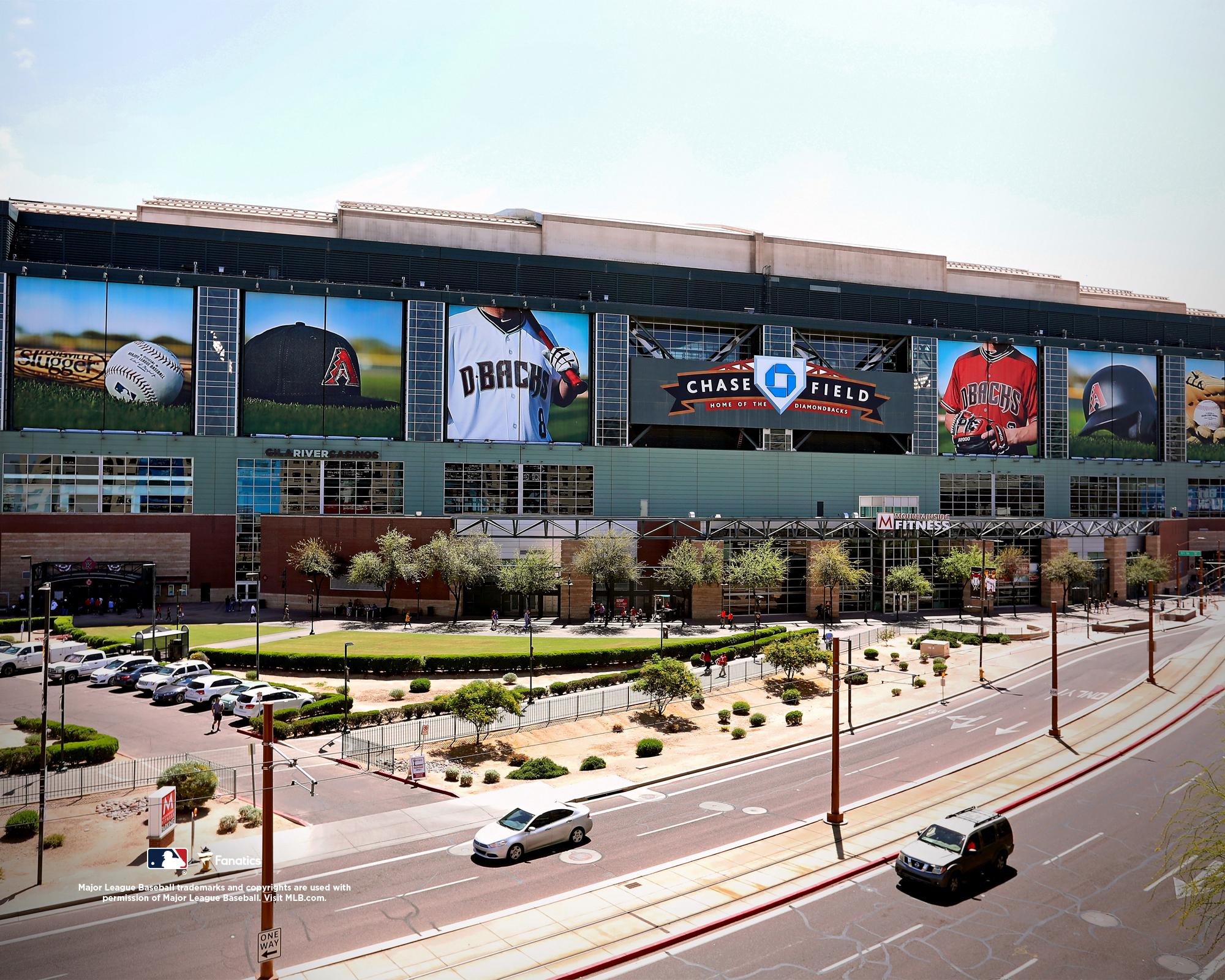 Arizona Diamondbacks Unsigned Chase Field Outside the Stadium ...