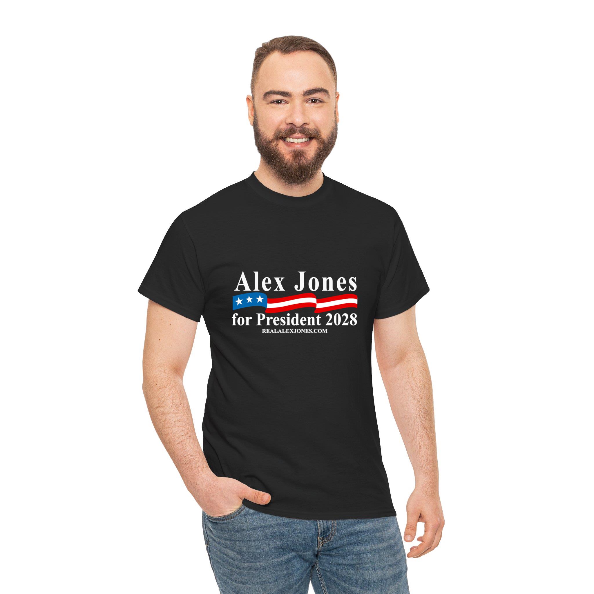 Chase Geiser Alex Jones For President 2028 TShirt up to size 4XL