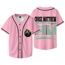 Chase Matthew Holdin' It Down Tour 2025 Baseball Jacket Unisex Fashion V-Neck Short-Sleeved T-Shirt