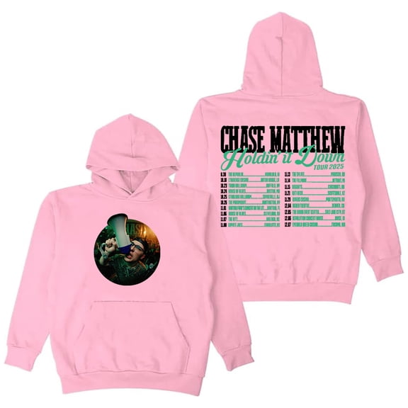 Chase Matthew Holdin' It Down Tour 2025 Hoodie Long Sleeve Streetwear Women Men Hooded Sweatshirt
