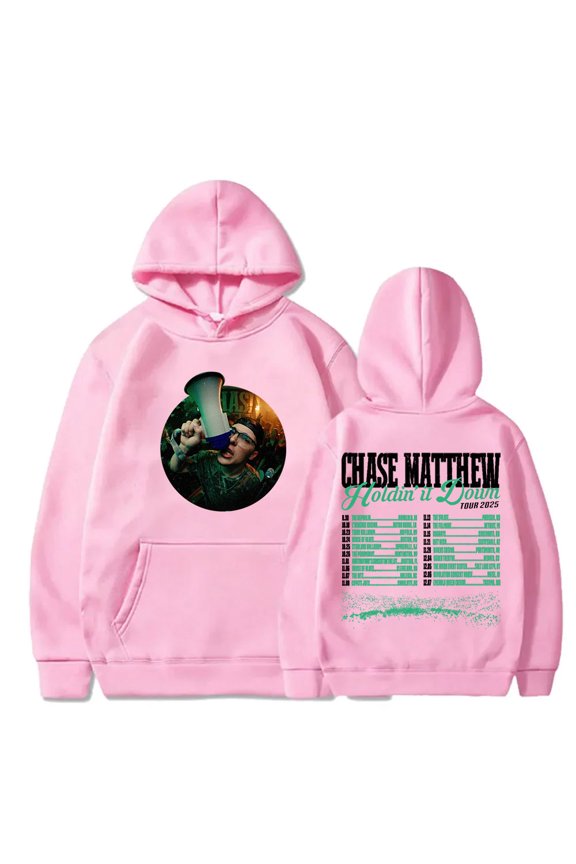 Chase Matthew Holdin' It Down Tour Hoodies Cosplay Women Men Fashion Long Sleeve Sweatshirts