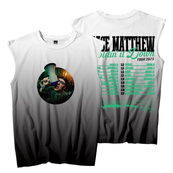 Chase Matthew Holdin' It Down Tour Sleeveless T-Shirts Women Men Fashion Tank Tops