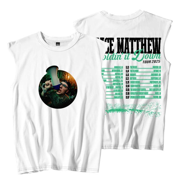 Chase Matthew Holdin' It Down Tour Sleeveless T-Shirts Women Men Fashion Tank Tops