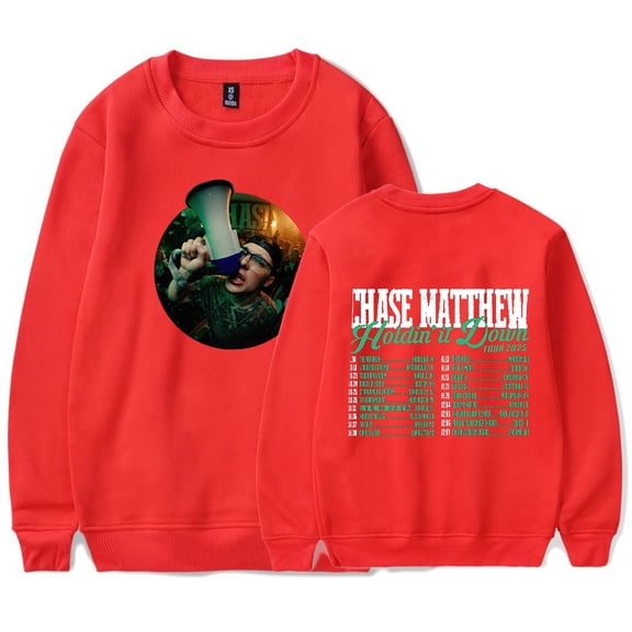 Chase Matthew Holdin' It Down Tour Sweatshirt Long-Sleeved Pullover