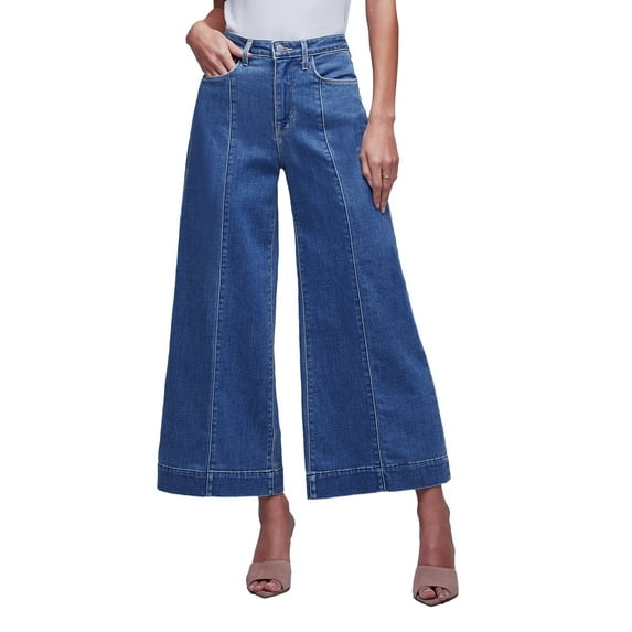 Chase Secret Women's Wide Leg Jeans High Waisted Stretchy Barrel Slouchy Denim Pants