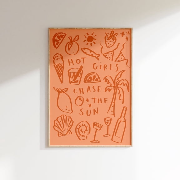 Chase The Sun Beach Wall Art Home Decor