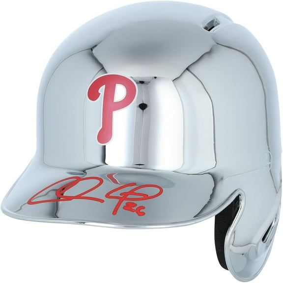 Chase Utley Philadelphia Phillies Autographed Chrome Mini Batting Helmet - Fanatics Authentic Certified