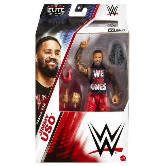 Chase Variant   Red Jimmy Uso   WWE Elite 114 Mattel WWE Toy Wrestling Action Figure