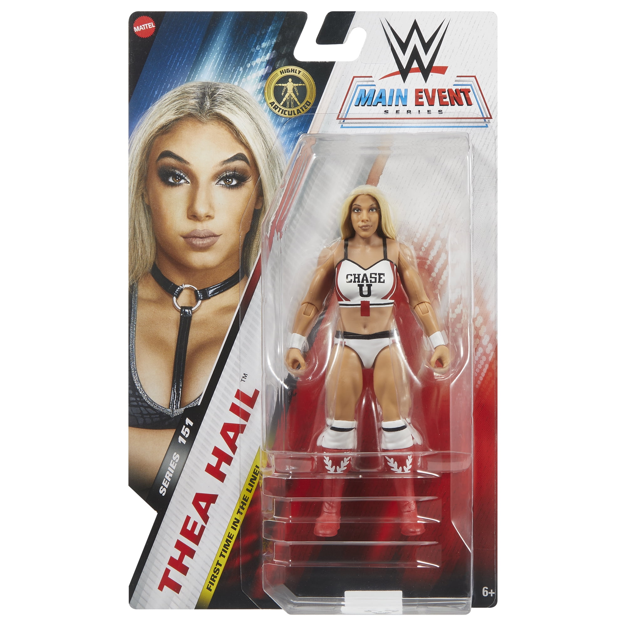 Chase Variant - Red) Thea Hail - WWE Main Event 151 Mattel WWE Toy