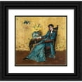 thumbnail image 1 of Chase, William Merritt 15x15 Black Ornate Wood Framed with Double Matting Museum Art Print Titled - Portrait of Dora Wheeler, 1 of 4