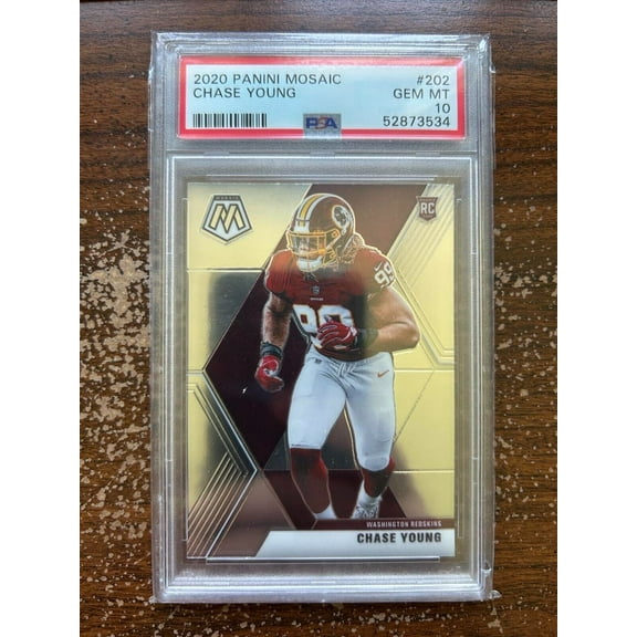Chase Young RC #202 - 2020 Panini Mosaic - PSA 10 GEM MT