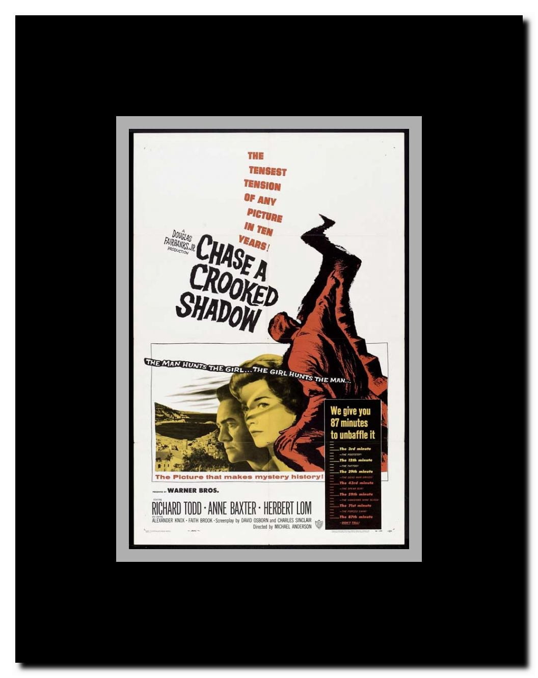 Chase a Crooked Shadow Framed Movie Poster