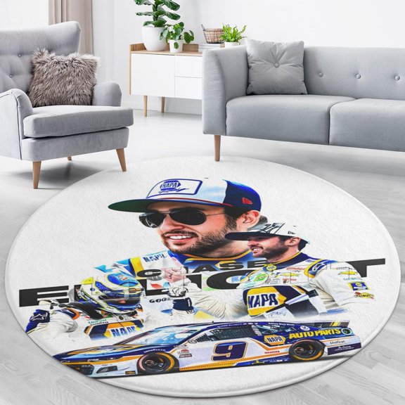 Chase and Elliott Round Floor Mat Cozy, Durable, Decor-Ready.80x80cm,31.5"  31.5"