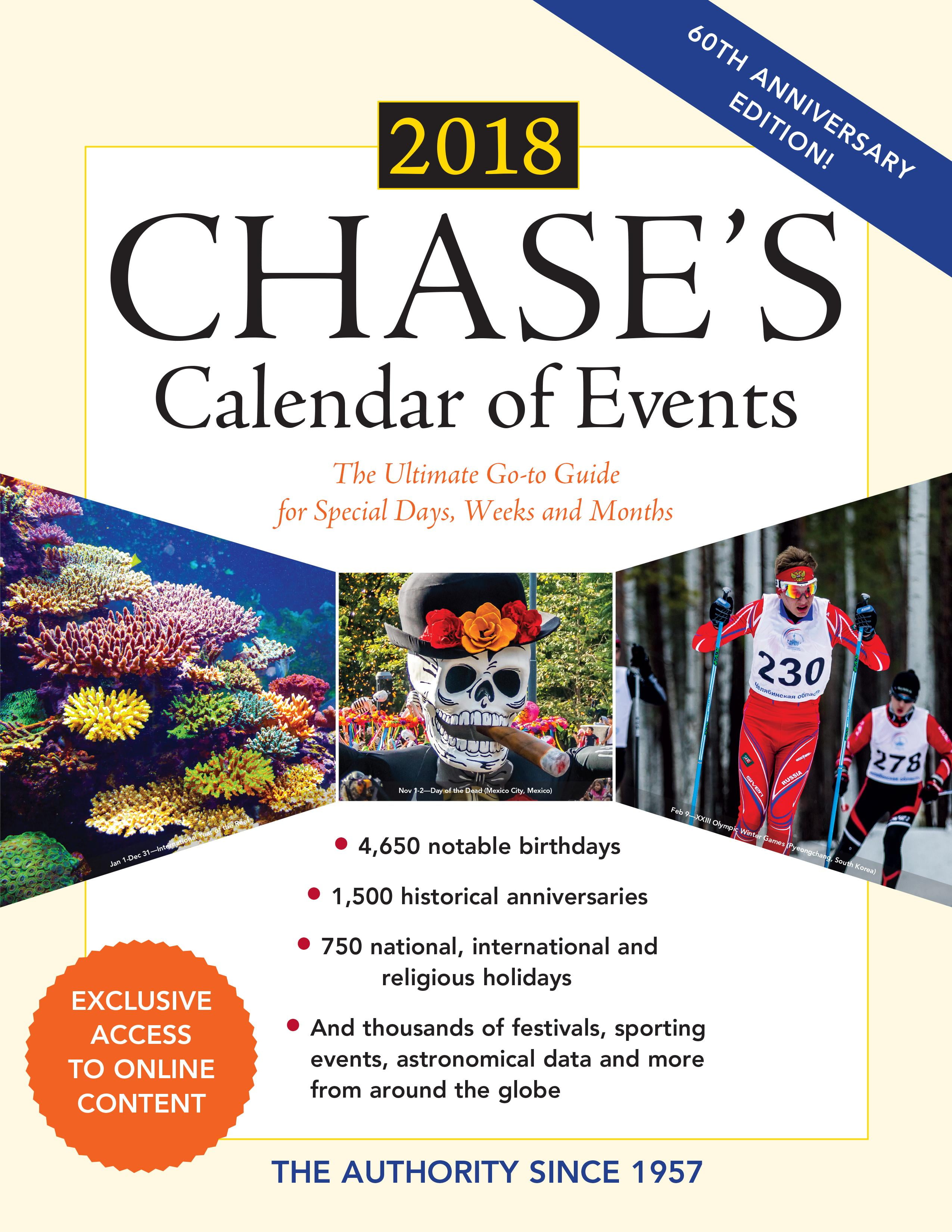 Chase's Calendar of Events 2018 The Ultimate GoTo Guide for Special Chase's Calendar Of Events