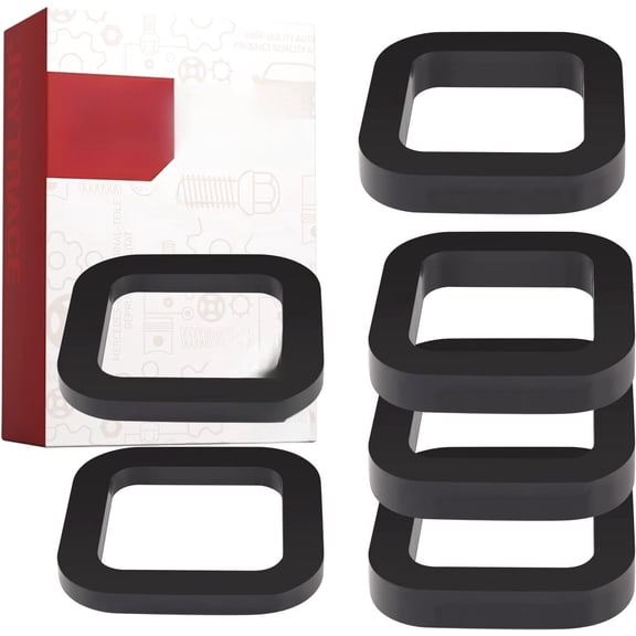 Chasenew 6 Pack - Multiple Size Combination,2.5 Inch Hitch Receiver Silencer Pad ,Effectively Reduce The Noise Disturbance- Compatible with Most 2 Inch Trailer Hitch Receiver