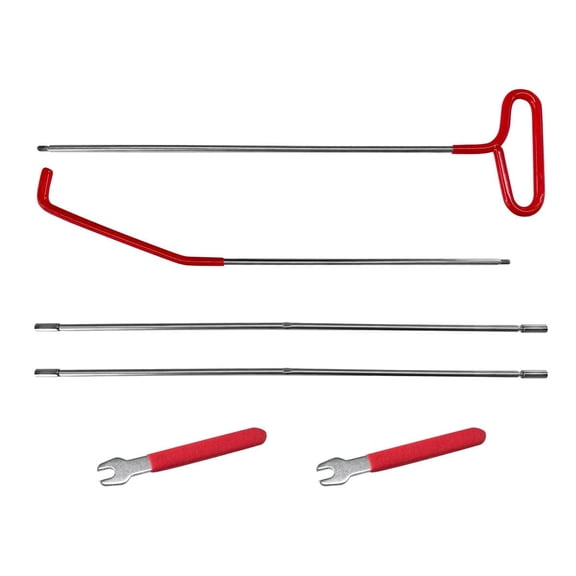 Chasenew Car Long Reach Tool, 67" Multi-Function Automotive Emergency Tool, Portable Long Pin Puller Hook Kit with Adjustable Length for Vehicles, Car Repair Tool Kit Accessories Red