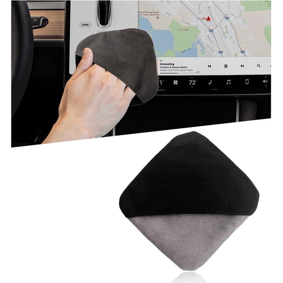 Chasenew Car Screen Cleaner, Rectangle Microfiber Cloth Non-Scratch Auto Touchscreen Cleaning Wipes, Foldable Touch Screen Pad Universal Cleaning Tool for Vehicle Dashboard Display (Gels)