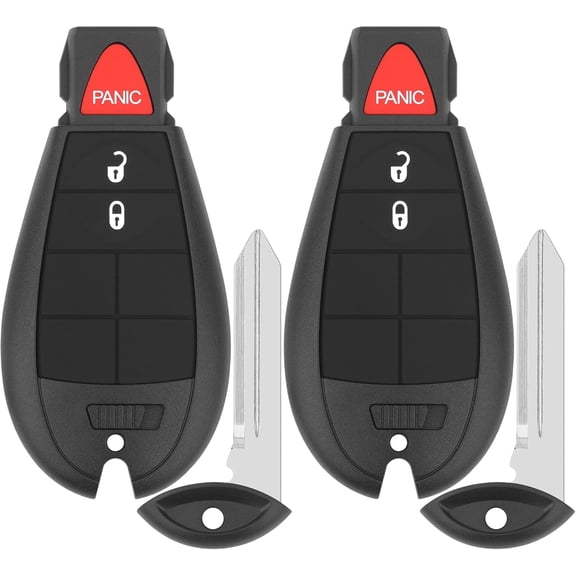 Chasenew Key Fob Replacement for 2013-2021 Ram 1500 2500 3500 4500 5500 / 2019-2021 Ram 1500 Classic Car Keyless Entry Remote Control, GQ4-53T, 3 Buttons, 2Pcs