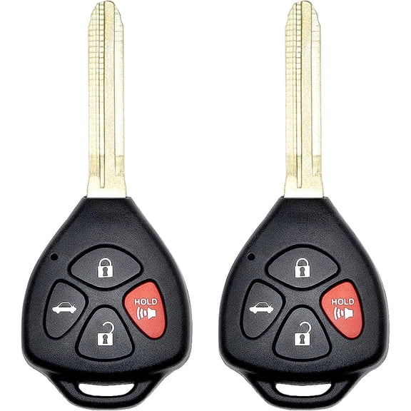 Chasenew Key Fob Replacement for 2007-2011 Toyota Camry, 4-Button Keyless Entry Remote Control with HYQ12BBY 315MHz 4D-67 Chip, 2 Pack