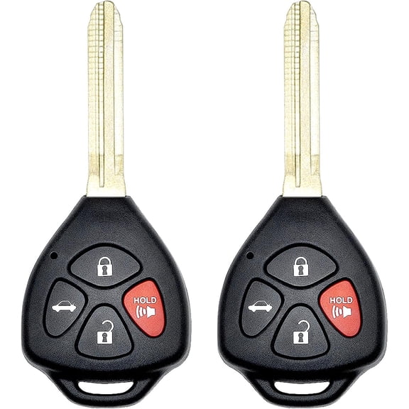 Chasenew Key Fob Replacement for 2007-2011 Toyota Camry, 4-Button Keyless Entry Remote Control with HYQ12BBY 315MHz 4D-67 Chip, 2 Pack