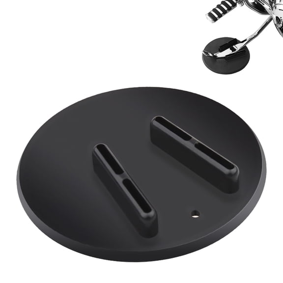 Chasenew Motorcycle Kickstand Plate - Universal Motor Bike Kickstand Pad for Harley All Heavy Cruiser Bike - Rugged Kick Stand Floor Protector Prevents Sinking on Grass, Dirt & Hot Pavement, Black