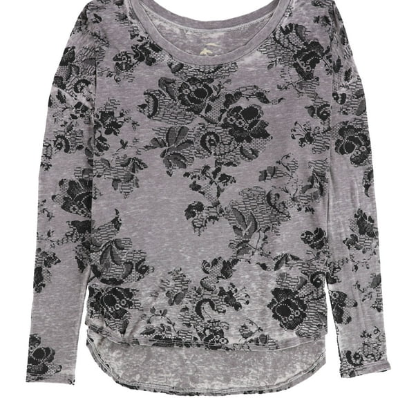 Chaser Collection Womens Flowers Graphic T-Shirt, Purple, Medium