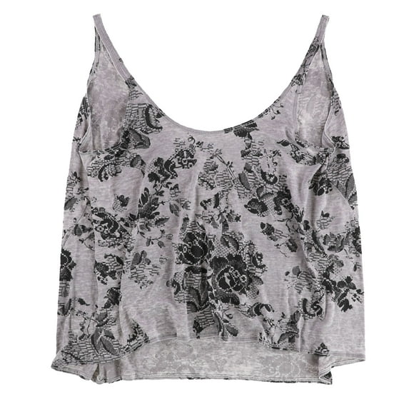 Chaser Collection Womens Flowers Tank Top, Purple, Small