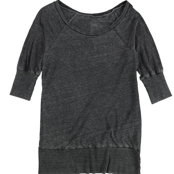 Chaser Collection Womens Solid Basic T-Shirt, Grey, Large