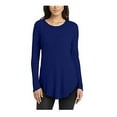 thumbnail image 1 of Chaser Ladies' Long Sleeve Waffle Thermal Top (XX-Large, Blue), 1 of 2