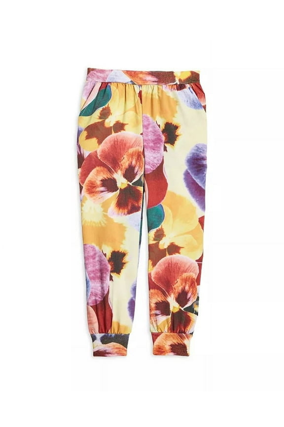 SUNBURST FLORAL Girls' Floral Print Jogger Pants, US 2