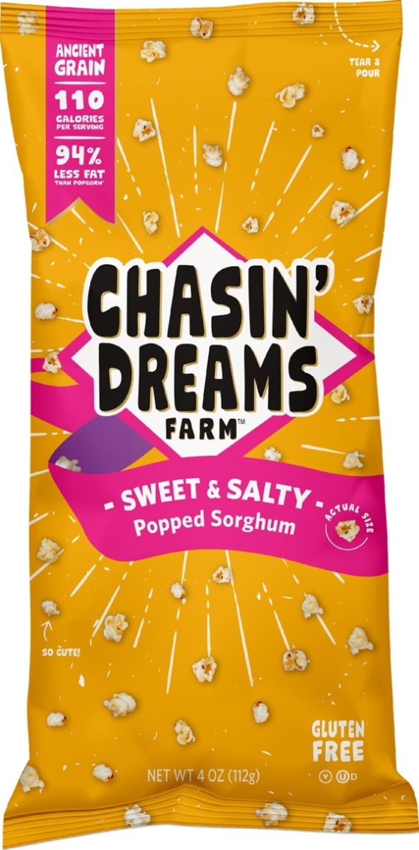 Chasin Dreams Farm: Sweet & Salty Popped Sorghum, 4 Oz