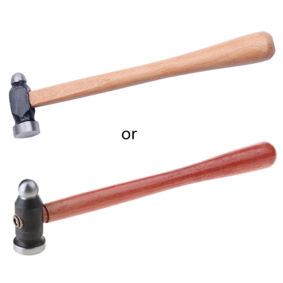 Chasing Hammer with Wood Handle Used in Industrial or Household Maintenance