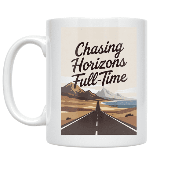 Chasing Horizons Full-Time - Adventure Seeker - 11 oz Ceramic Coffee Mug