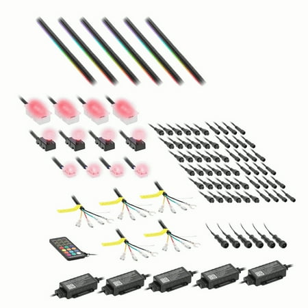 Metra - Heise Chasing LED Interior Ambient Lighting Kit - Multi