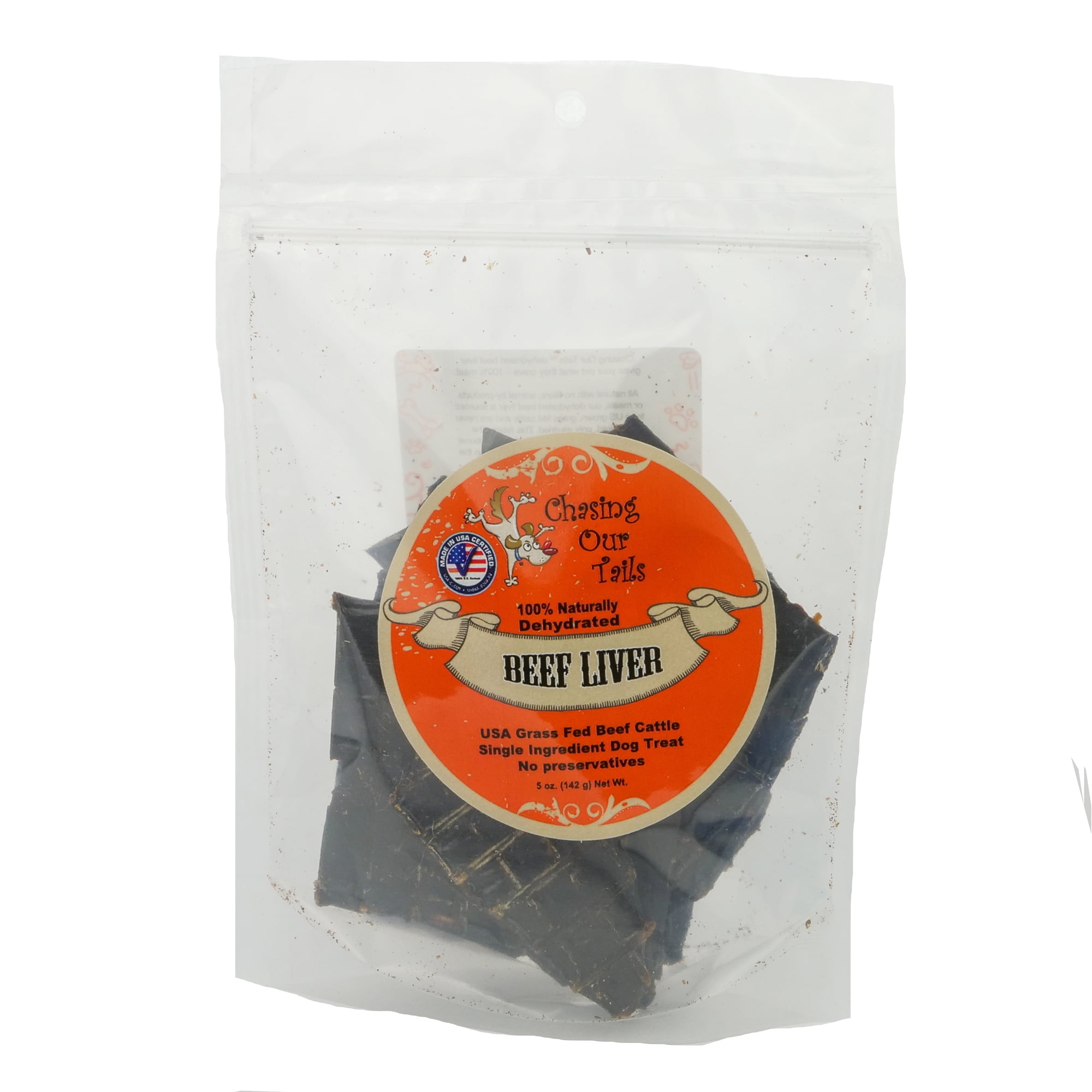 Chasing Our Tails Dehydrated Beef Liver for Dogs 5 oz