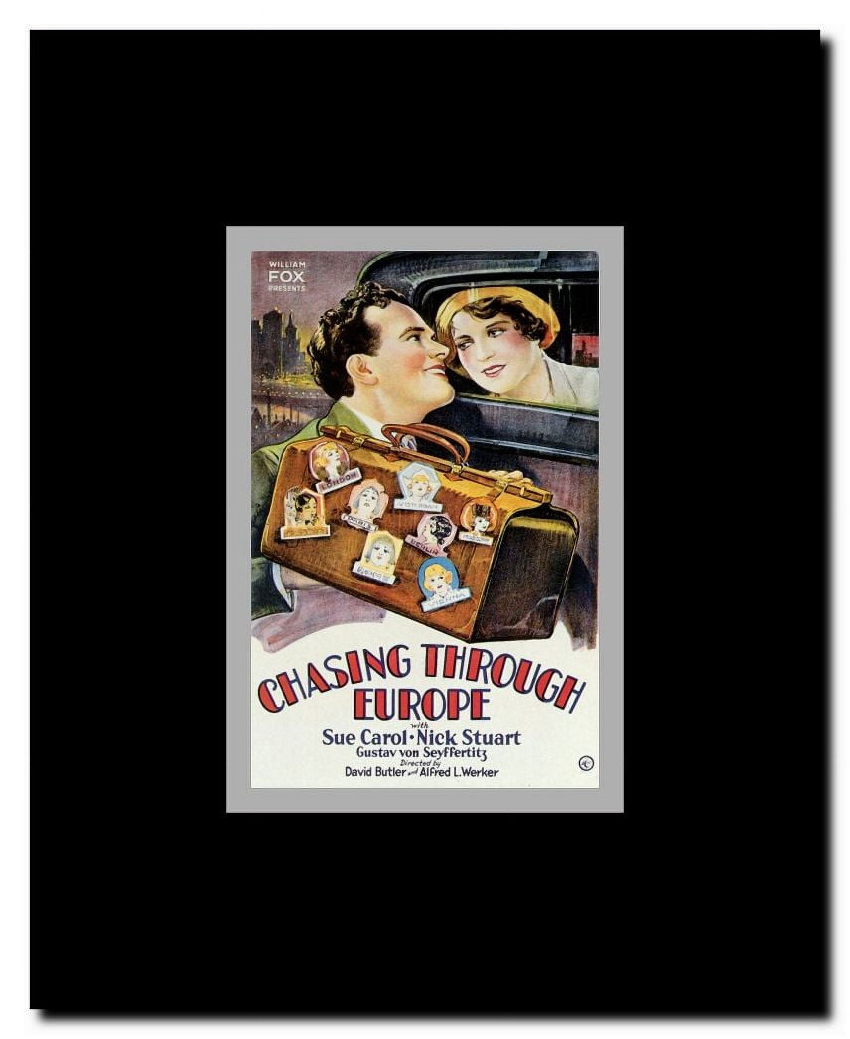 Chasing Through Europe Framed Movie Poster