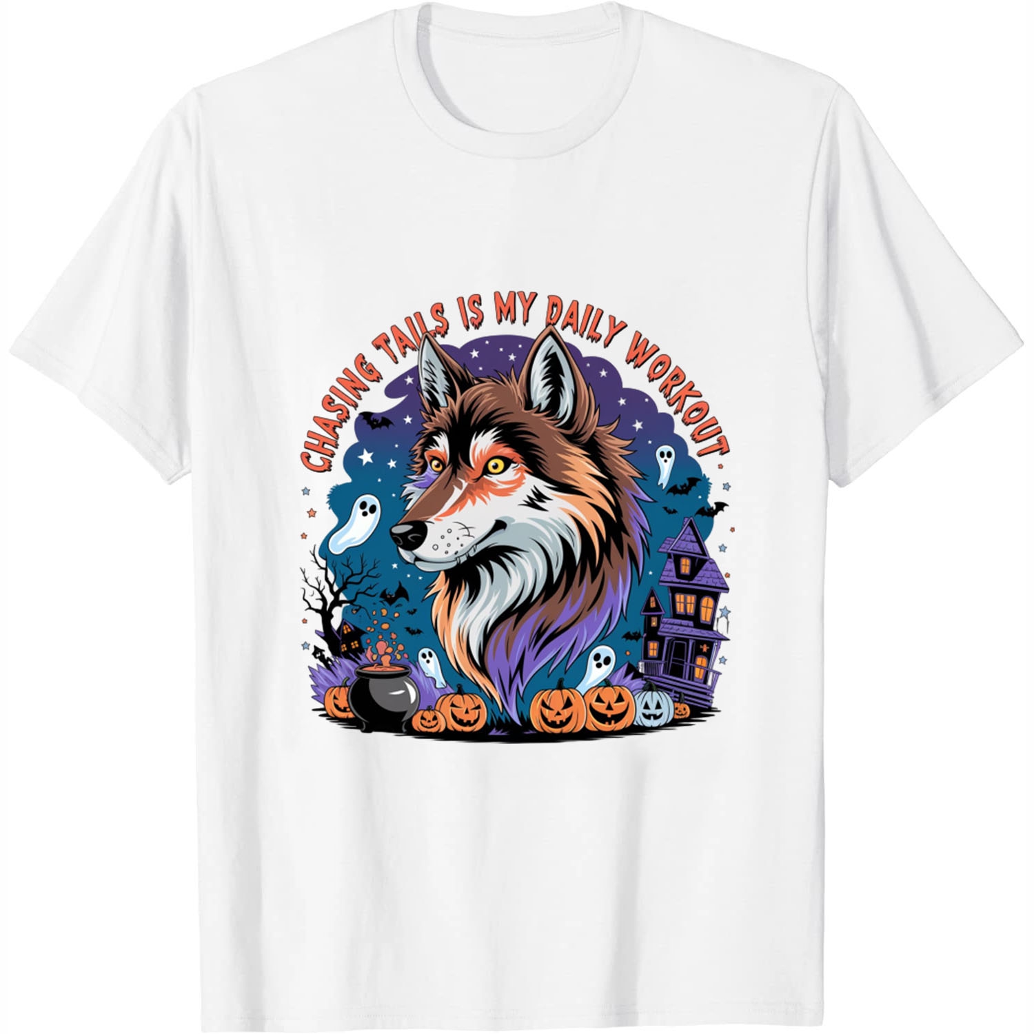 Chasing tails is my daily workout Dog Enthusiast Gifts Funny Organic