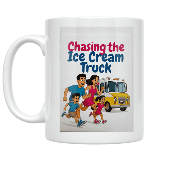 Chasing the Ice Cream Truck - Family Fitness Enthusiast - 11 oz Ceramic Coffee Mug