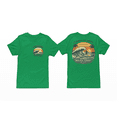 thumbnail image 1 of Chasing the Swell Surf T-Shirt – Pacific Coast Wave Graphic Tee, Vintage Beach Surf Shirt, Front & Back Print Unisex Crewneck, 1 of 4