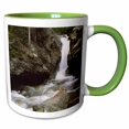 thumbnail image 1 of 3drose, Chasm Falls Rocky Mountain National Park, 11oz Two-tone Green Mug, 1 of 6